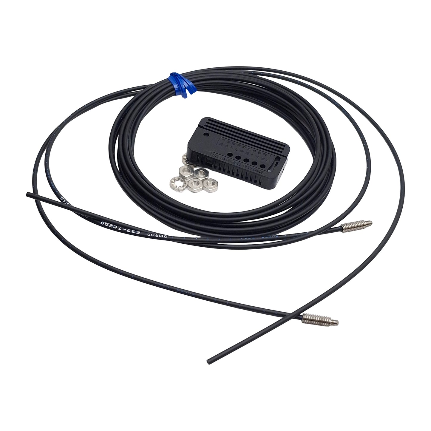New Omron E32-TC200 Fiber Optic Cable M4 Head, M2.6 Tip, 2m Length, ø1mm Bundle