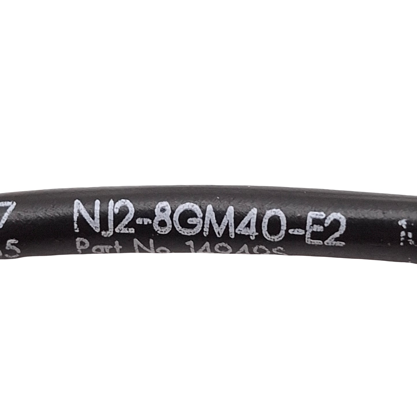 Used Pepperl Fuchs NJ2-8GM40-E2 14949S Proximity Sensor, PNP-NO, 2mm Range, 10-60VDC