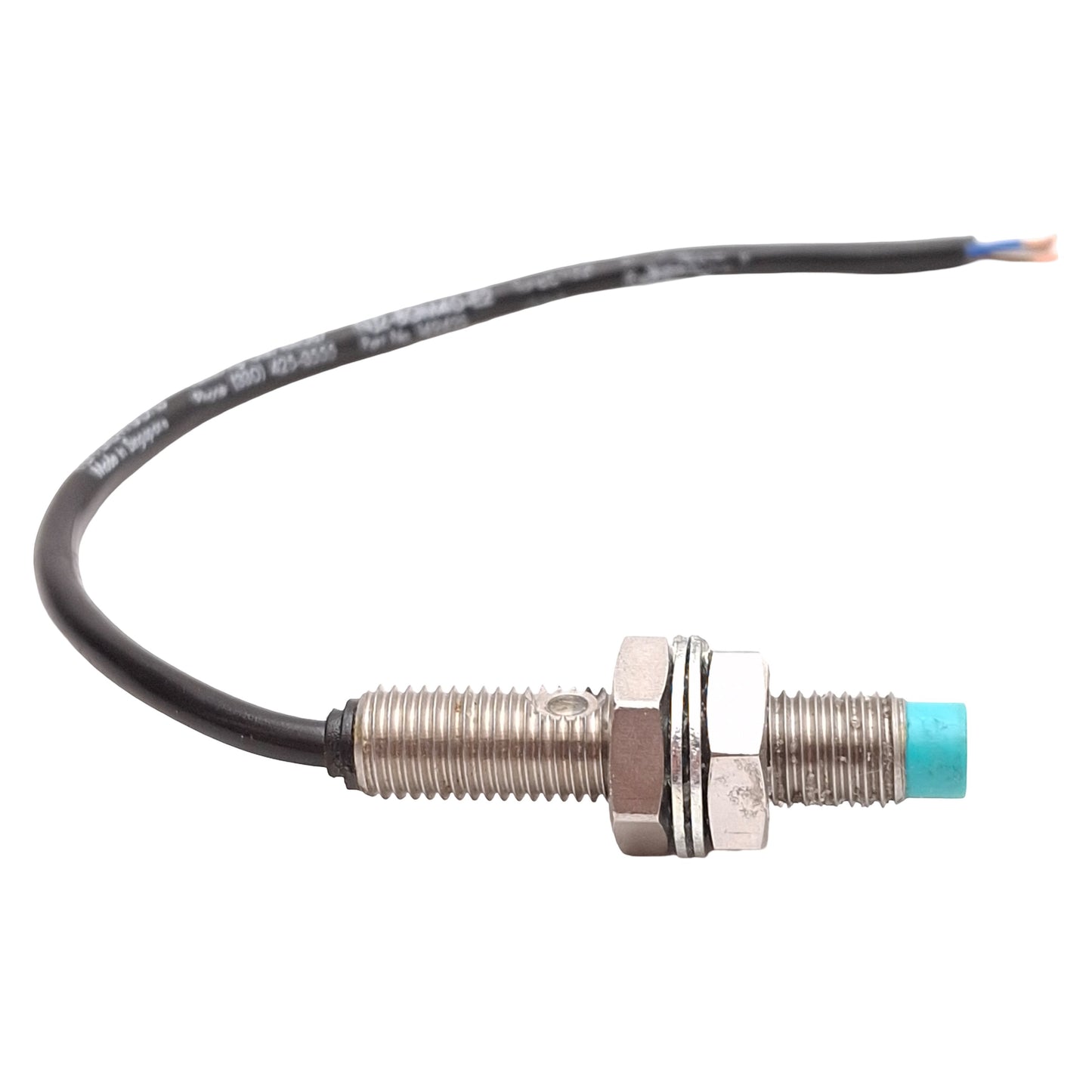Used Pepperl Fuchs NJ2-8GM40-E2 14949S Proximity Sensor, PNP-NO, 2mm Range, 10-60VDC