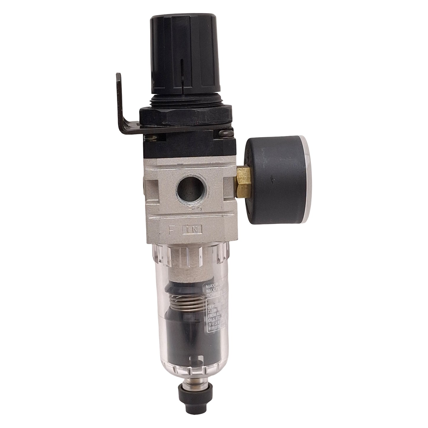 Used SMC EAW2000-F02D Filter Regulator w/ Gauge, 5µm, 0.05-0.85MPa Set, G1/4 Ports