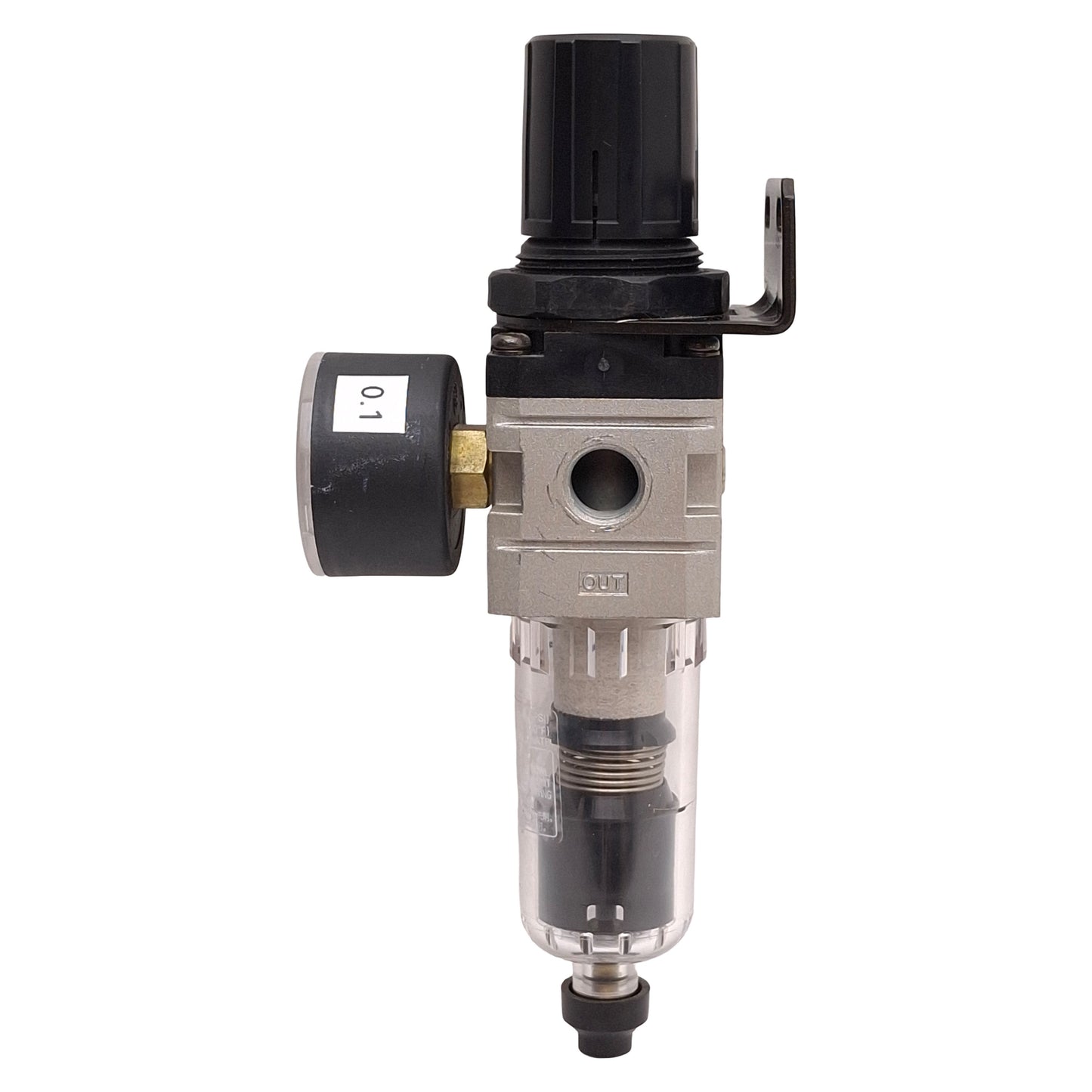 Used SMC EAW2000-F02D Filter Regulator w/ Gauge, 5µm, 0.05-0.85MPa Set, G1/4 Ports