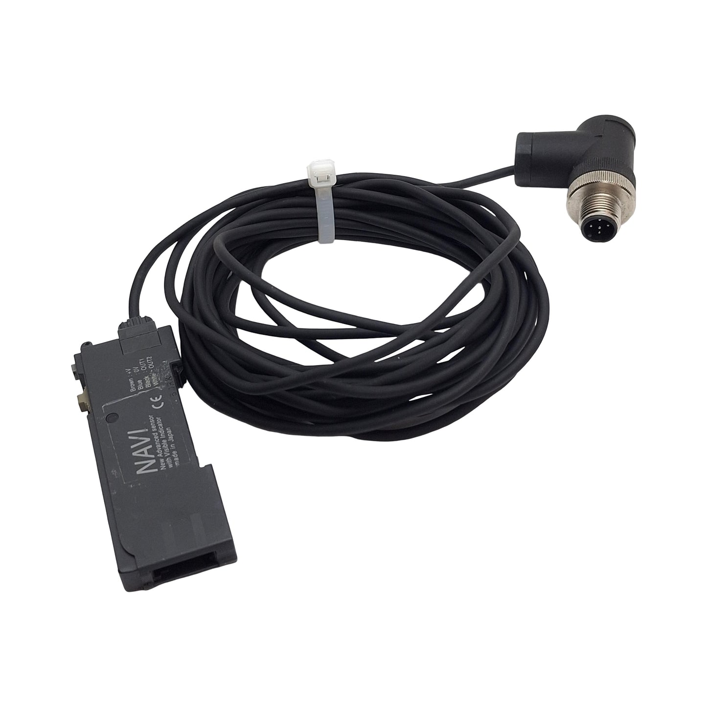 Used Panasonic LS-401P Reflective Laser Sensor 12-24VDC, 2-PNP Outputs, 16ft Cable