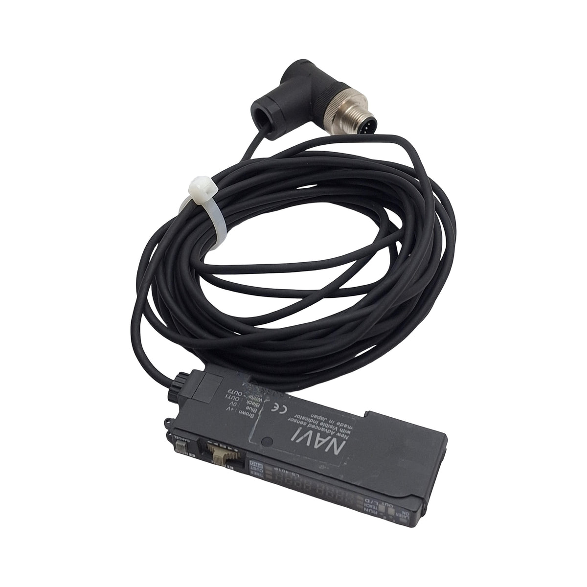 Used Panasonic LS-401P Reflective Laser Sensor 12-24VDC, 2-PNP Outputs, 16ft Cable