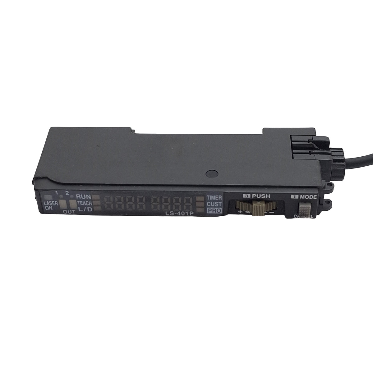 Used Panasonic LS-401P Reflective Laser Sensor 12-24VDC, 2-PNP Outputs, 16ft Cable