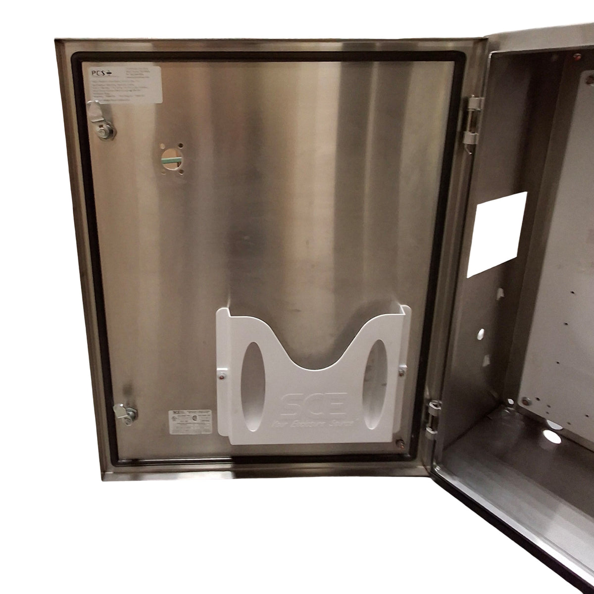 Used SCE SCE-30EL2412SSLP Stainless Steel Electrical Enclosure, 12in x 24in x 30in
