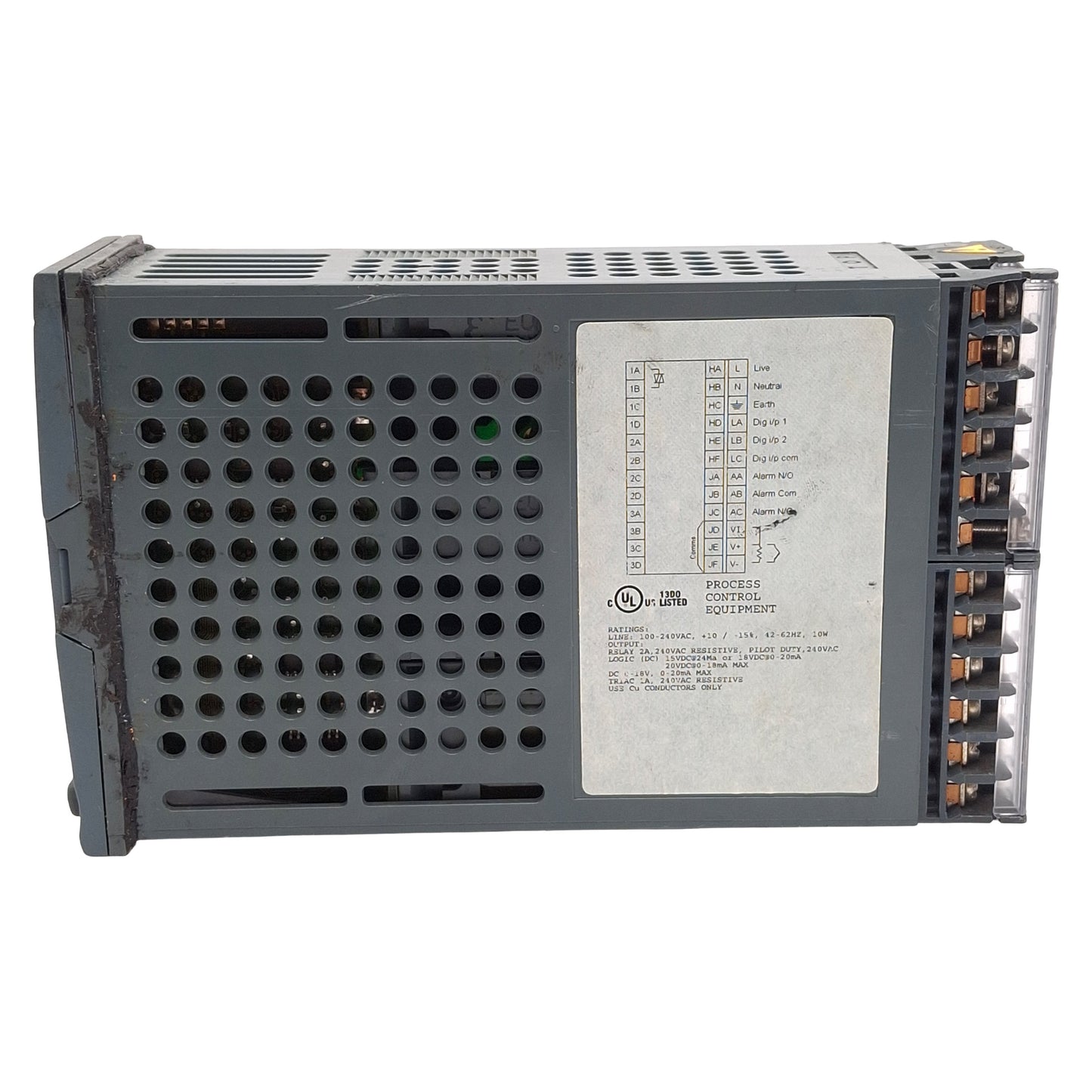 Used Eurotherm 2408/CC/VH/RH/RC/R4/XX/XX/XX/ENG PID Controller, 100-240VAC, 1/8 DIN
