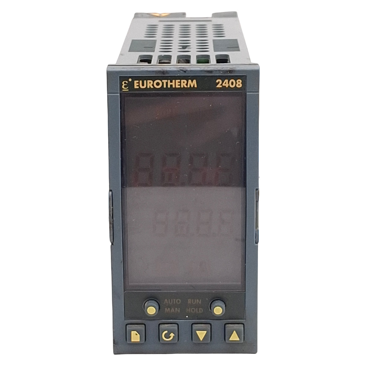 Used Eurotherm 2408/CC/VH/RH/RC/R4/XX/XX/XX/ENG PID Controller, 100-240VAC, 1/8 DIN