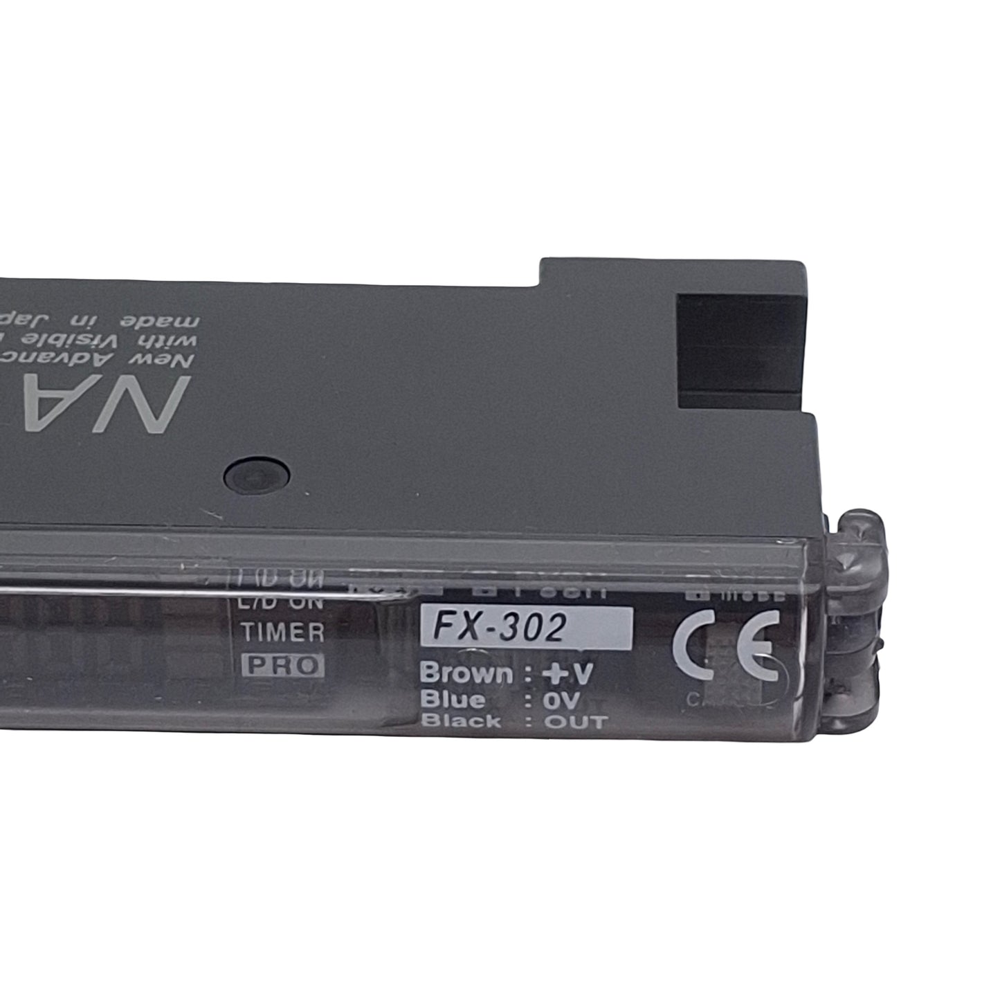 Used Panasonic FX-302 Digital Fiber Sensor, PNP Output 100mA, 12-24VDC, 4-Digit LED