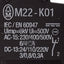 Used Eaton M22-PV-K01 Emergency Stop Button, Push-Pull, ø22.5mm, 1NC, 600VAC/250VDC