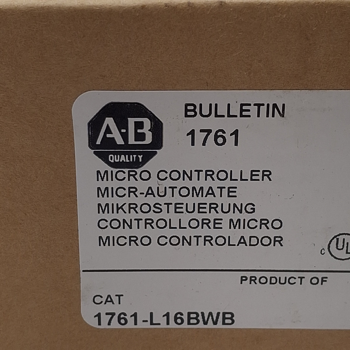 New Allen Bradley 1761-L16BWB MicroLogix1000 PLC 16 Relay Outputs, 6DC Inputs, 24VDC