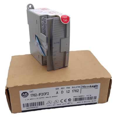 New Allen Bradley 1762-IF2OF2 Series A MicroLogix 1200 Analog I/O Module, 4-Channel