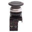 Used Eaton M22-DP-S-K11 Black Mushroom Momentary Pushbutton, 1NO+1NC, 10A 600VAC