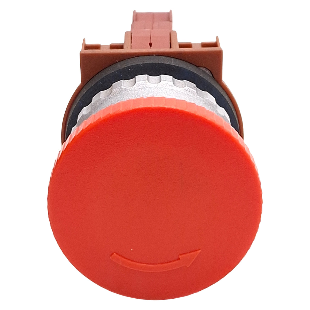 Used Siemens 3SB1400-0C Red Mushroom Pushbutton, Twist-Release, 1NC, 10A 660VAC