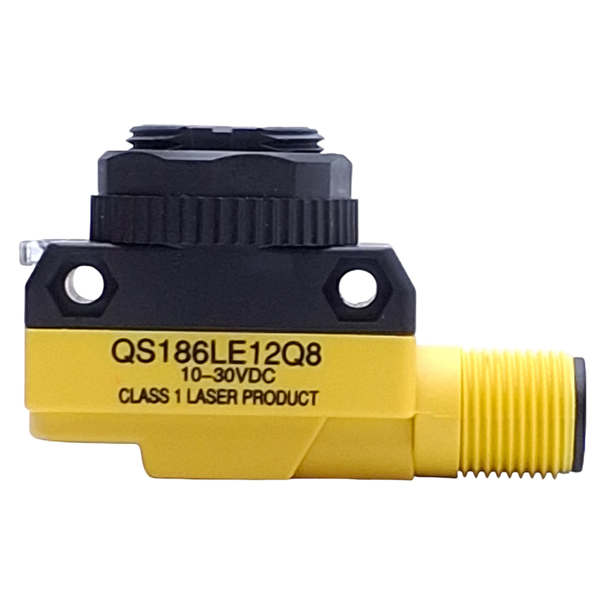 New – Open box Banner QS186LE12Q8 Photoelectric Emitter Class 1, 15m Range, 10-30VDC, M12 4-Pin