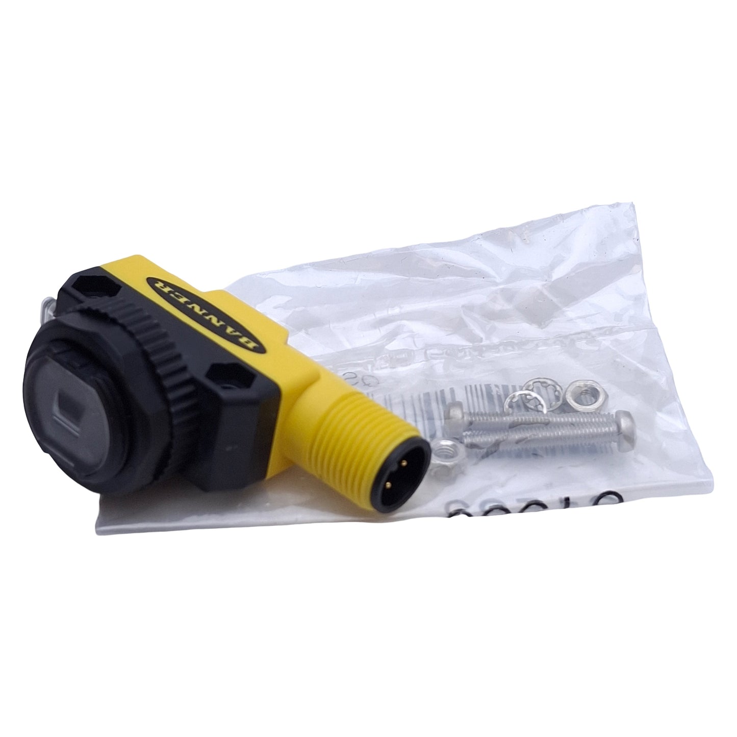 New – Open box Banner QS186LE12Q8 Photoelectric Emitter Class 1, 15m Range, 10-30VDC, M12 4-Pin
