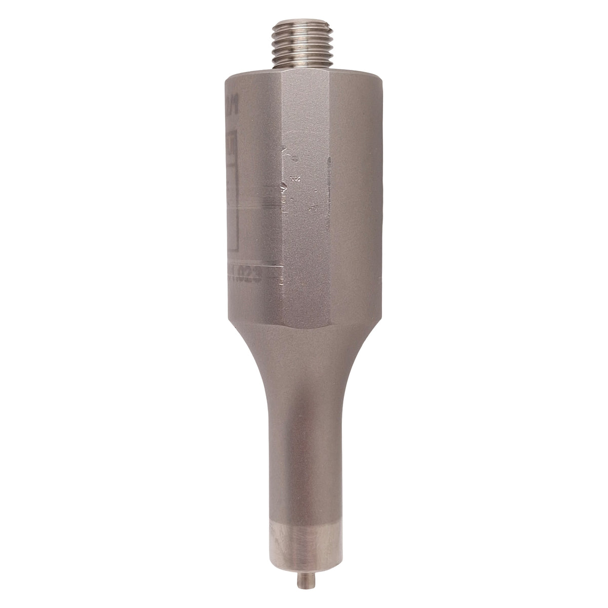 Used HU73.612/1 Ultrasonic Welding Horn, 81.9mm L, ø25mm OD Top, ø12mm OD Bottom