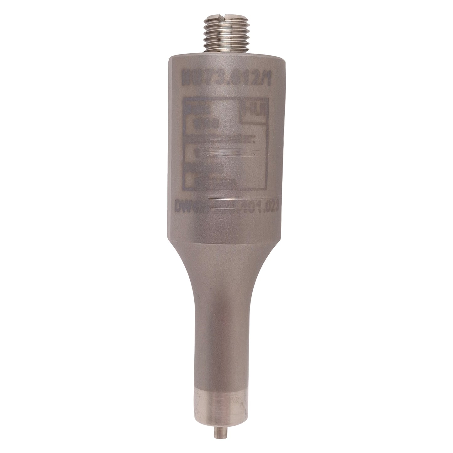 Used HU73.612/1 Ultrasonic Welding Horn, 81.9mm L, ø25mm OD Top, ø12mm OD Bottom