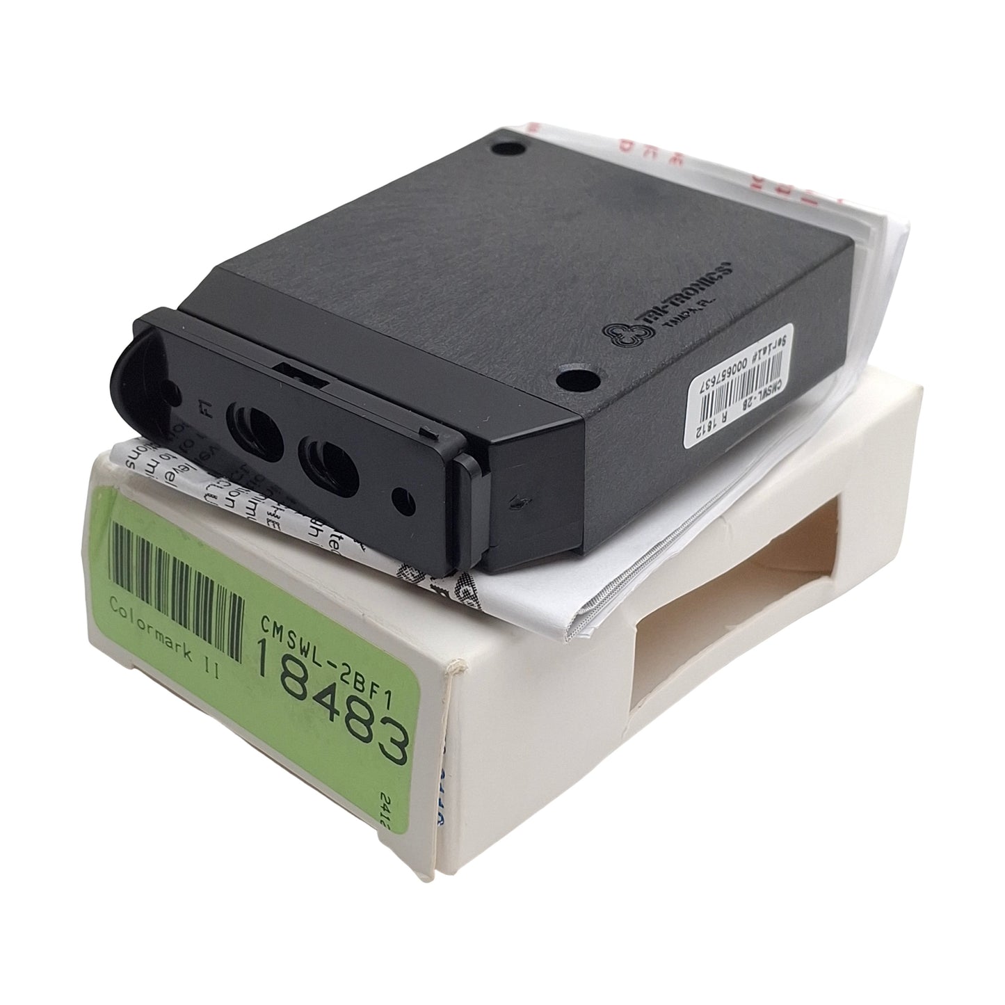 New TriTronics CMSWL-2BF1 COLORMARKII Contrast Sensor 1 NPN & 1 PNP, 12-24VDC, White