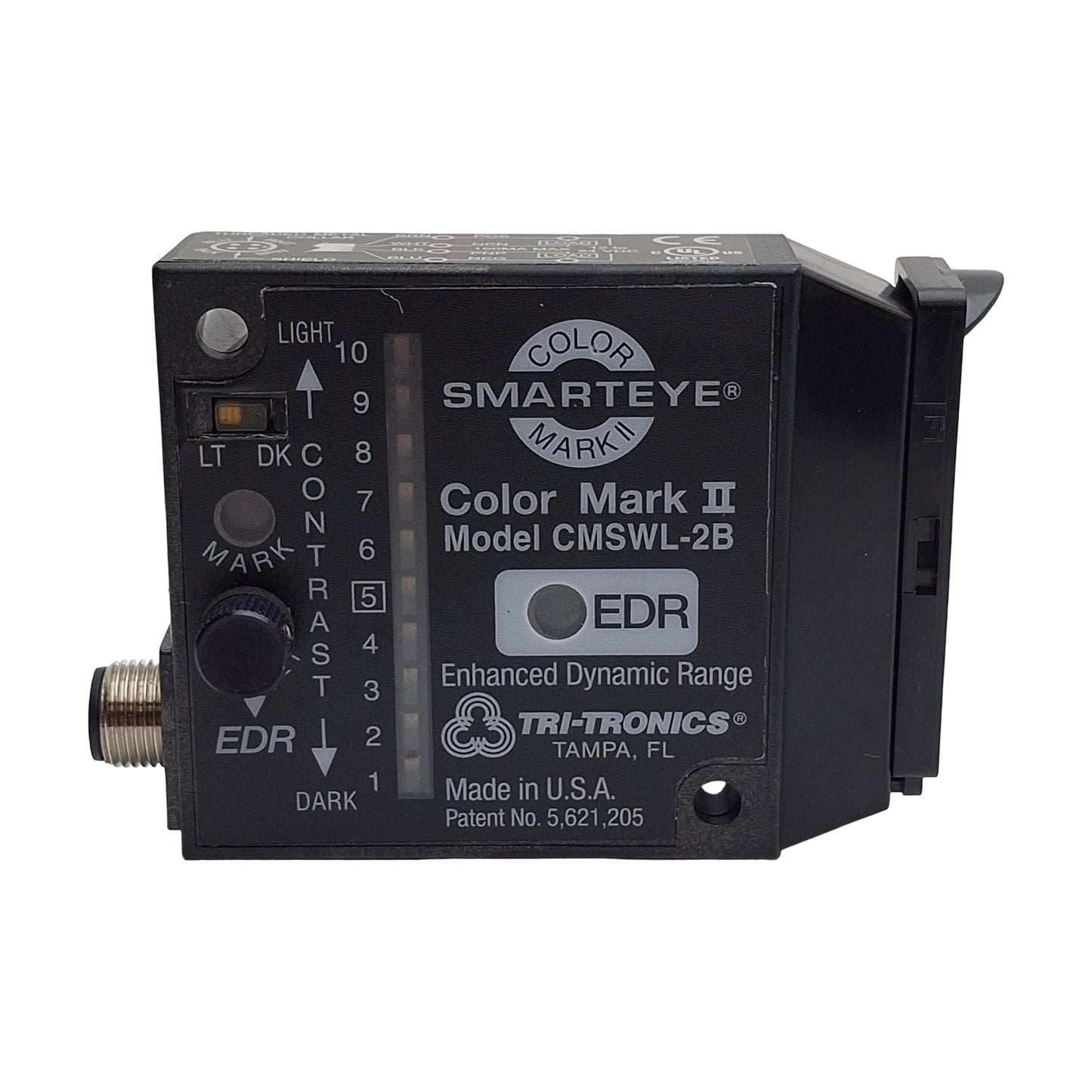 New TriTronics CMSWL-2BF1 COLORMARKII Contrast Sensor 1 NPN & 1 PNP, 12-24VDC, White