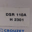 New Crouzet DSR110A Under Voltage Relay, SPDT, 110VAC In, 250VAC 10A Out, DIN Rail