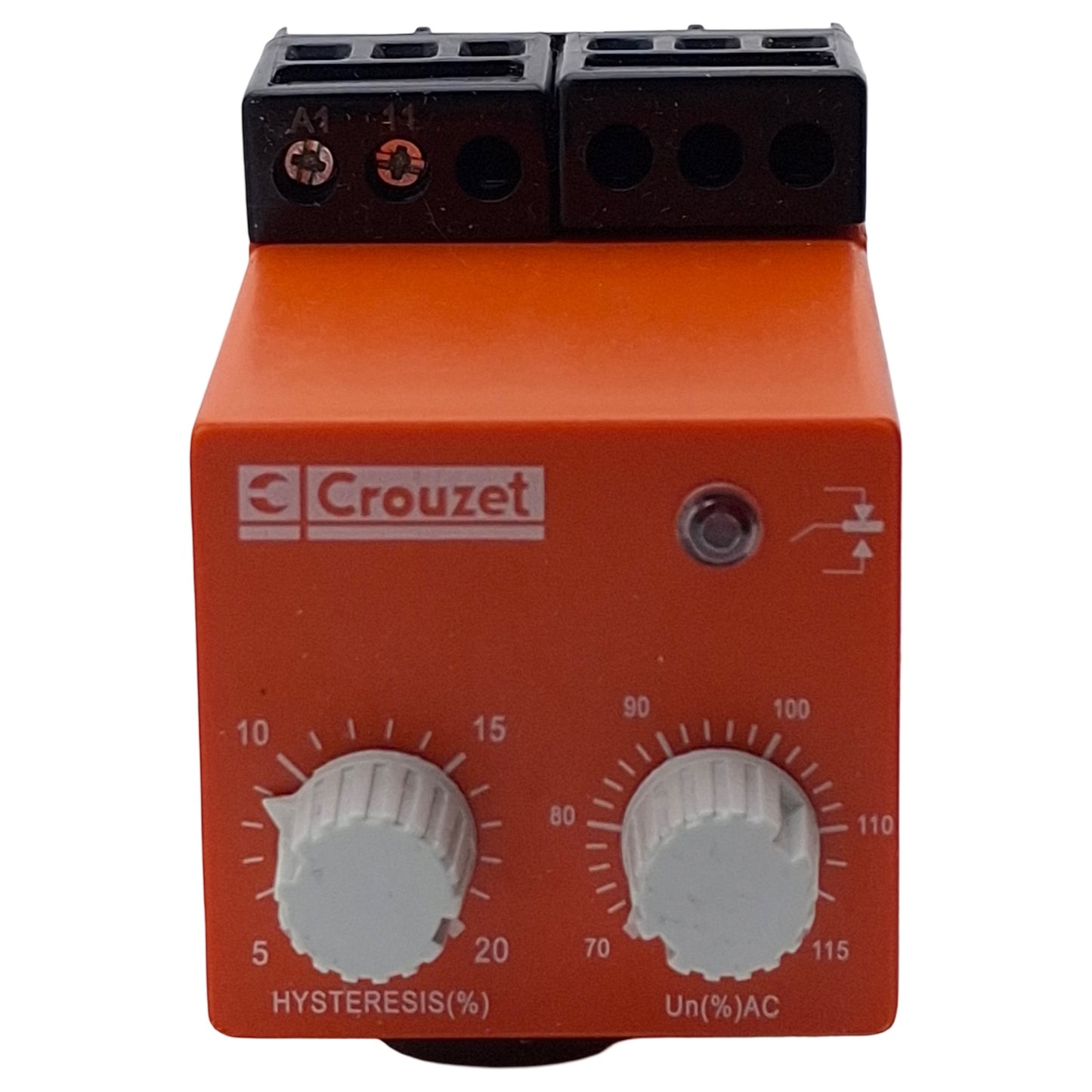 New Crouzet DSR110A Under Voltage Relay, SPDT, 110VAC In, 250VAC 10A Out, DIN Rail