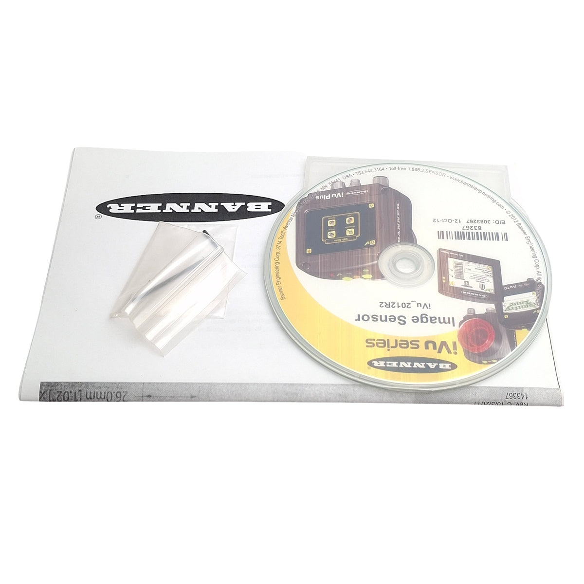 New – Open box Banner IVUTGPR08 81940 Smart Image Sensor, 1/3in Grayscale CMOS, 10-30VDC, PNP