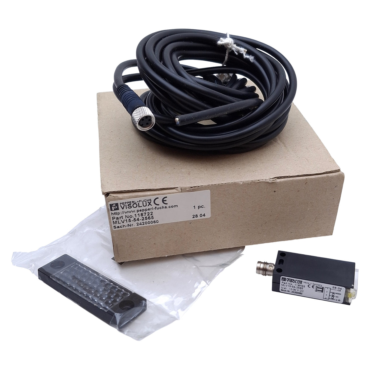 New Pepperl Fuchs 118722 MLV15-54-2565 Visolux Photoelectric Sensor NPN/PNP, 0.1-2m
