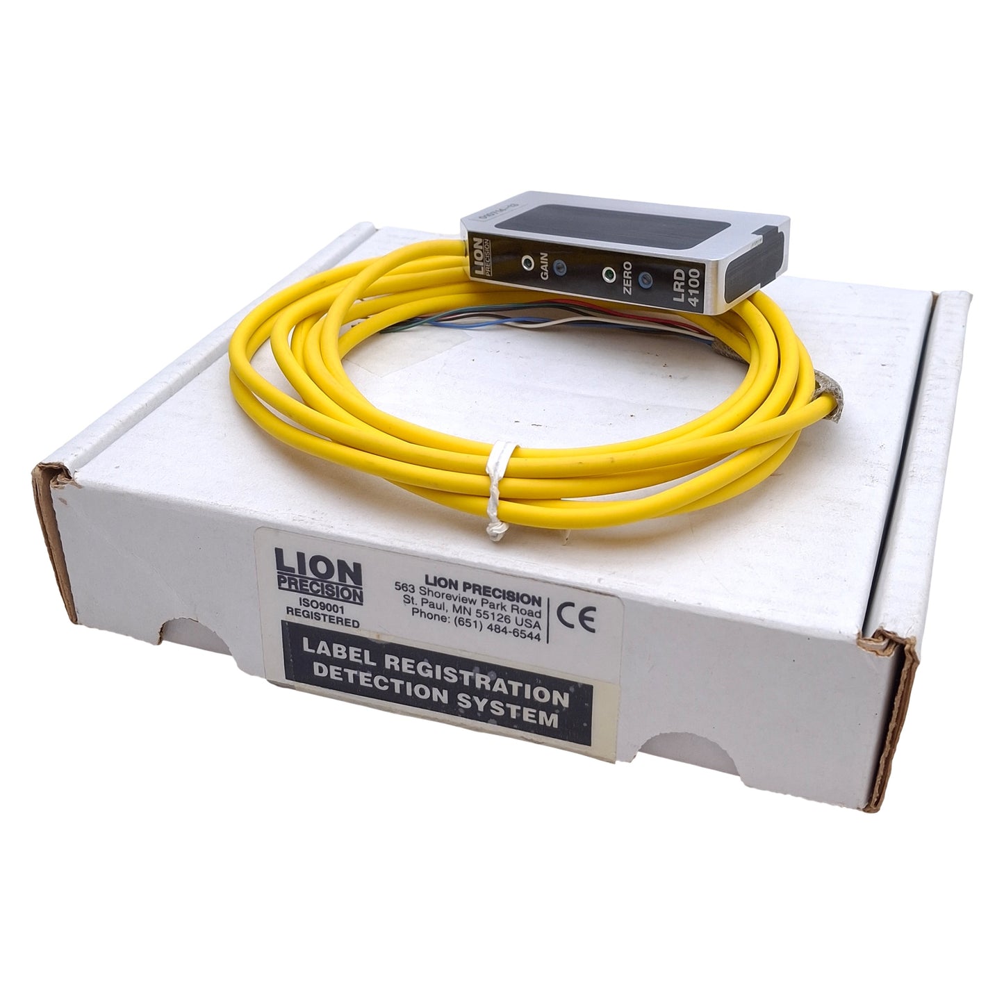 New Lion Precision LRD4100 Label Sensor NPN/PNP, 11-28VDC 50mA, 150mA Out, 9.5ft
