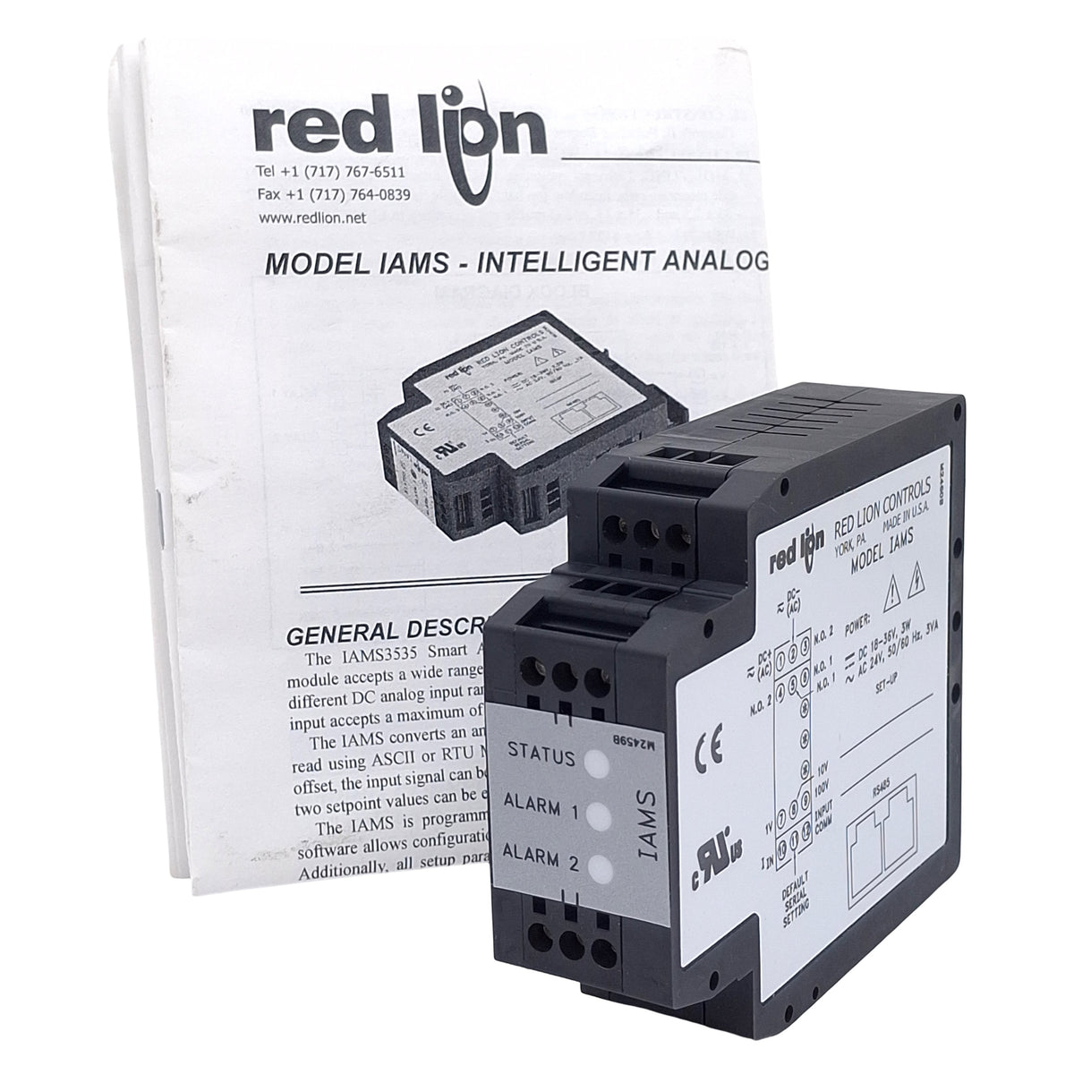New – Open box Red Lion IAMS3535 Intelligent Analog To Modbus Conditioner, 18-36VDC/24VAC 3W