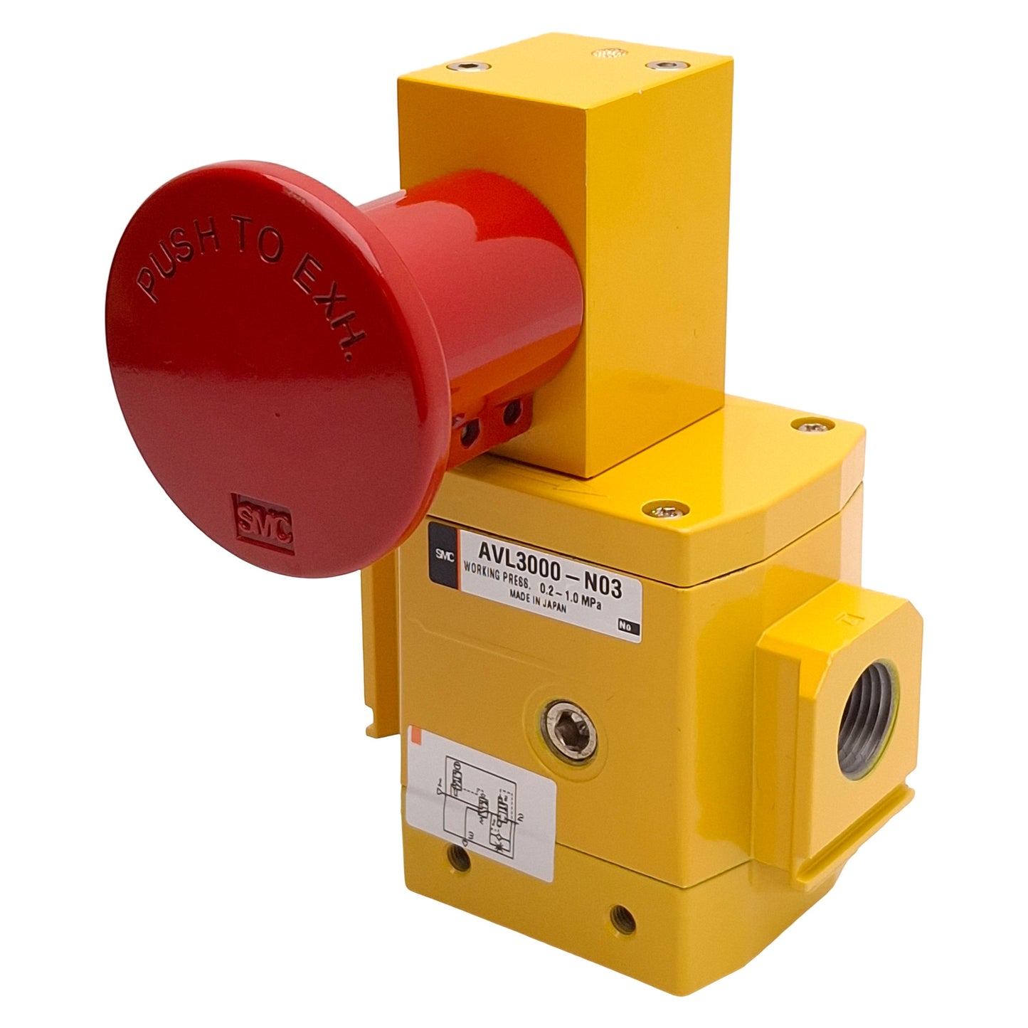 New SMC AVL3000-N03 Soft Start-Up Valve With Manual Lockout, 0.2-1.0MPa, 3/8in NPT
