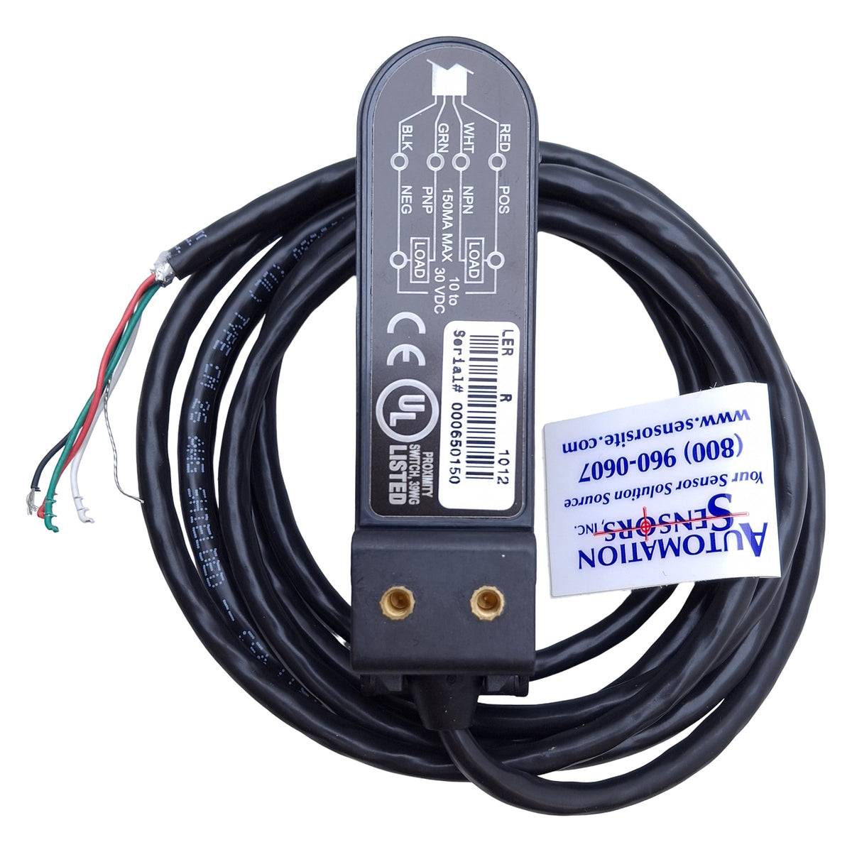 New Tri-Tronics 19625 LER Label Sensor NPN/PNP, Red LED, 23.53mm, 10-30VDC, 6ft