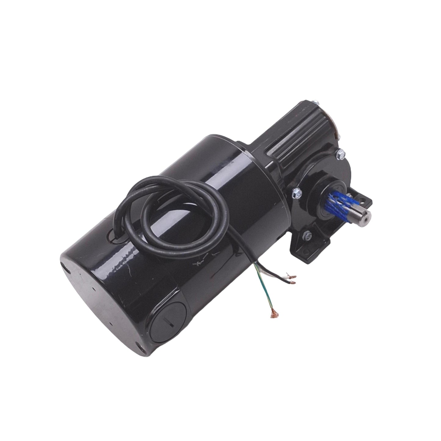 Used Bodine 42A5BEPM-5N Right Angle Gearmotor, 90/130VDC, 20:1, 125rpm 83lb-in Max