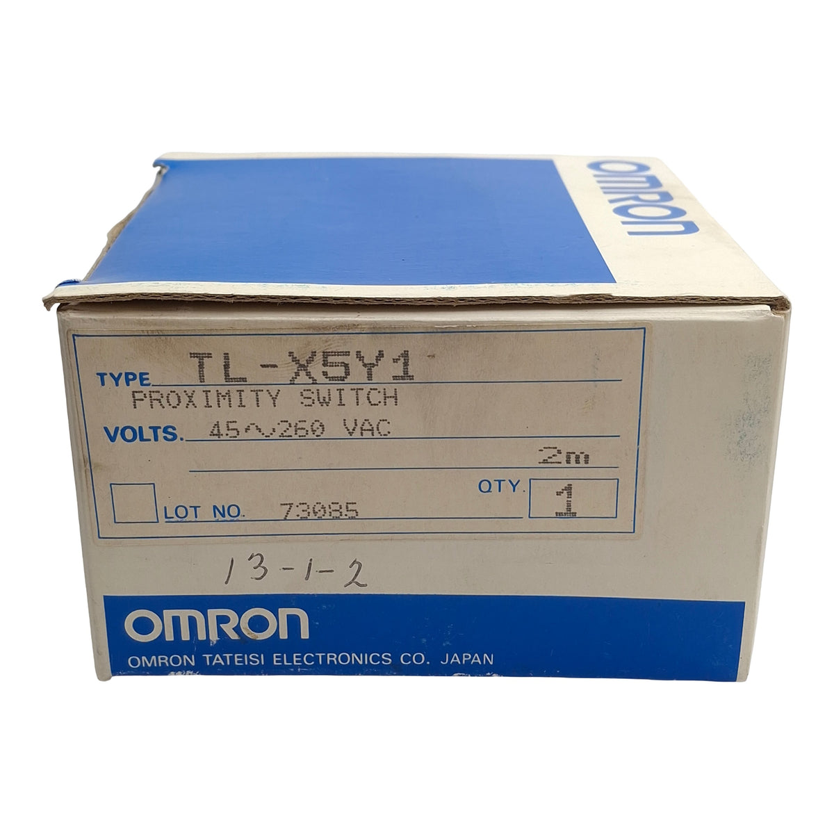 New Omron TL-X5Y1 Proximity Sensor, 0-4mm SN, 45-260VAC 200mA, 2-Wire Output NO