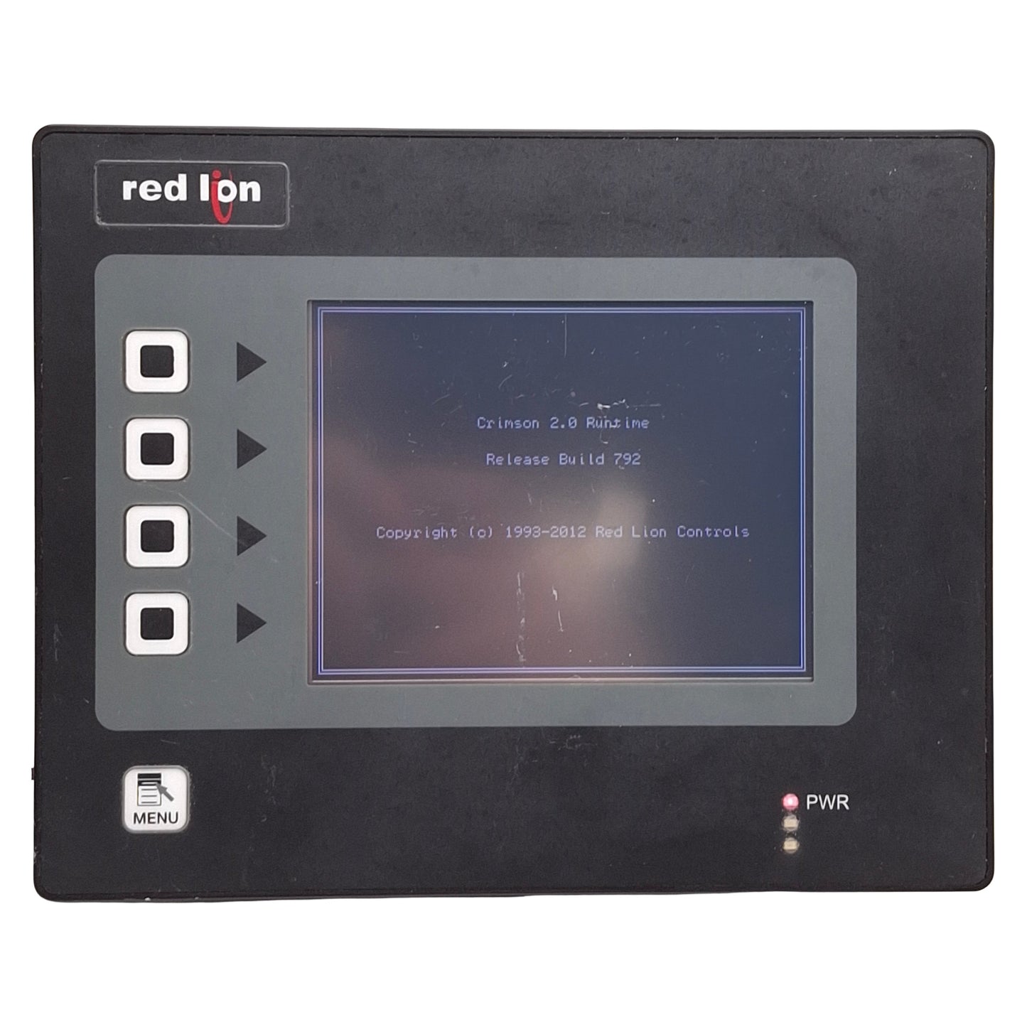 Used Red Lion G306A000 G3RS Touchscreen HMI, 5.7in TFT, RS-232/485, 24VDC *Scratches*