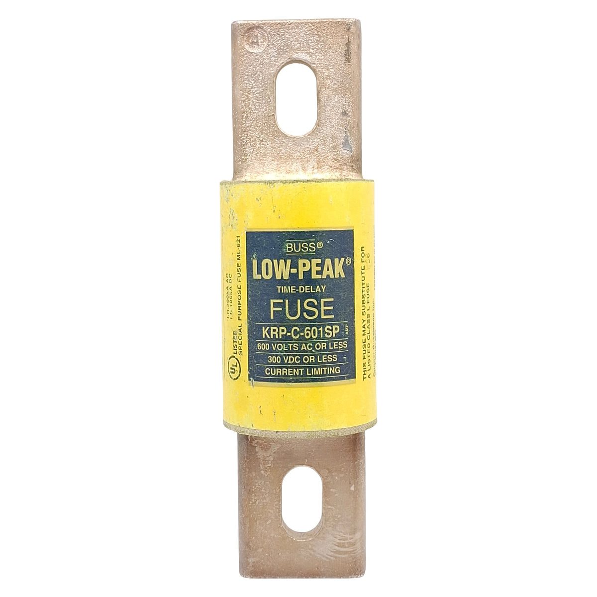 New – Open box Bussmann KRP-C-601SP Low-Peak Time-Delay Fuse, Class L, 601A 600VAC/300VDC