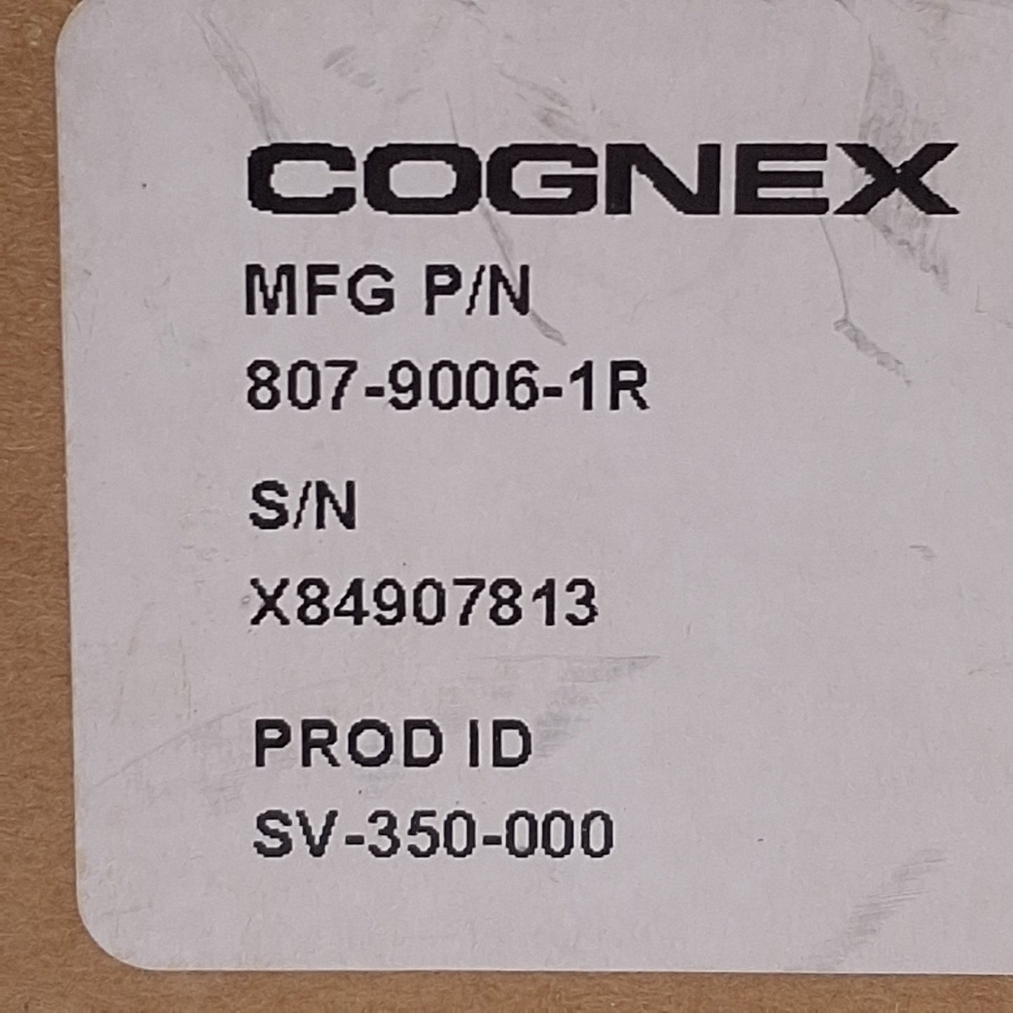 Used Cognex 807-9006-1R SensorView 350 Digital Display 22-26VDC, 275mA, USB