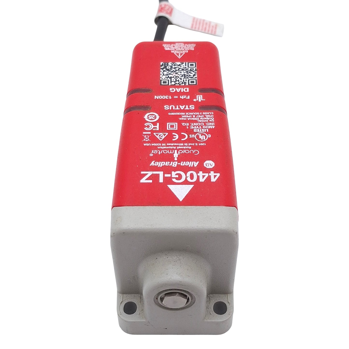 Used Allen-Bradley 440G-LZS21STLH Guardmaster Safety RFID Interlock Switch, 24VDC