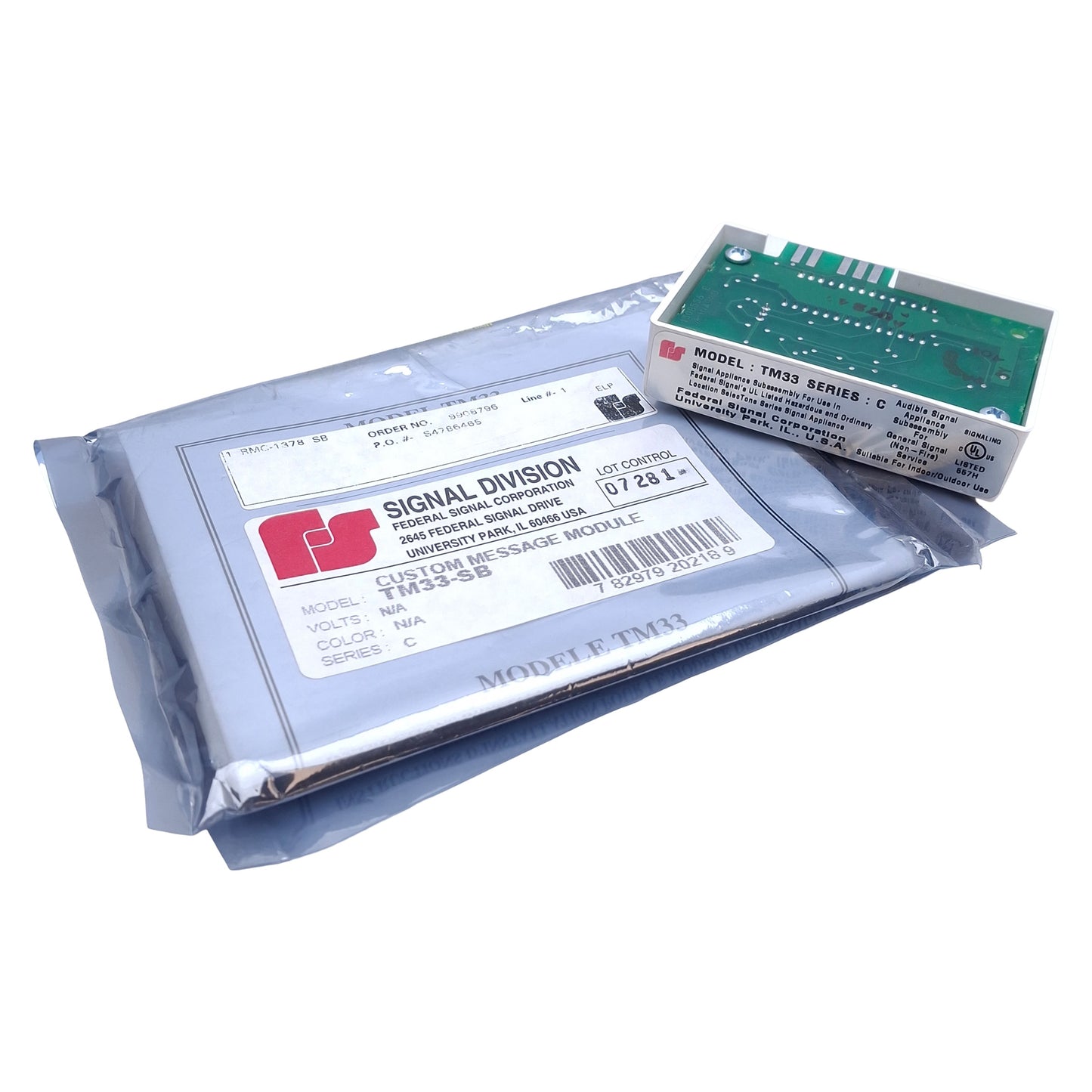 New Federal Signal TM33-SB Digital Tone Module For SelecTone Amplified Speaker
