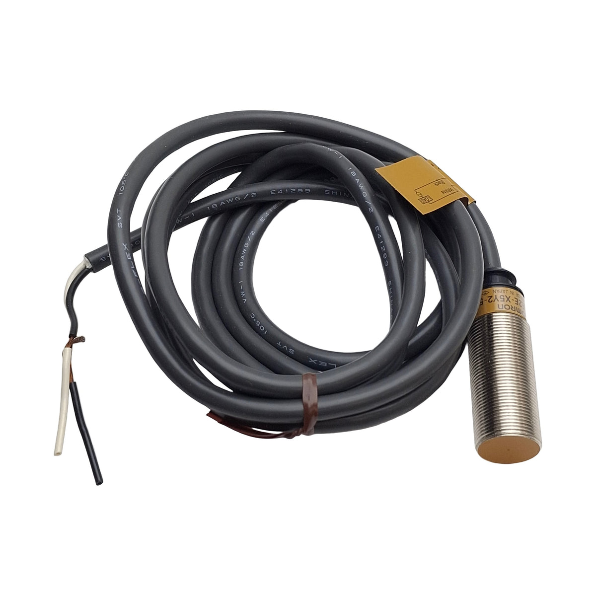 New Omron E2E-X5Y2-53US Proximity Sensor NC, 5mm Range, 120VAC, M18 Barrel, 2-Wire