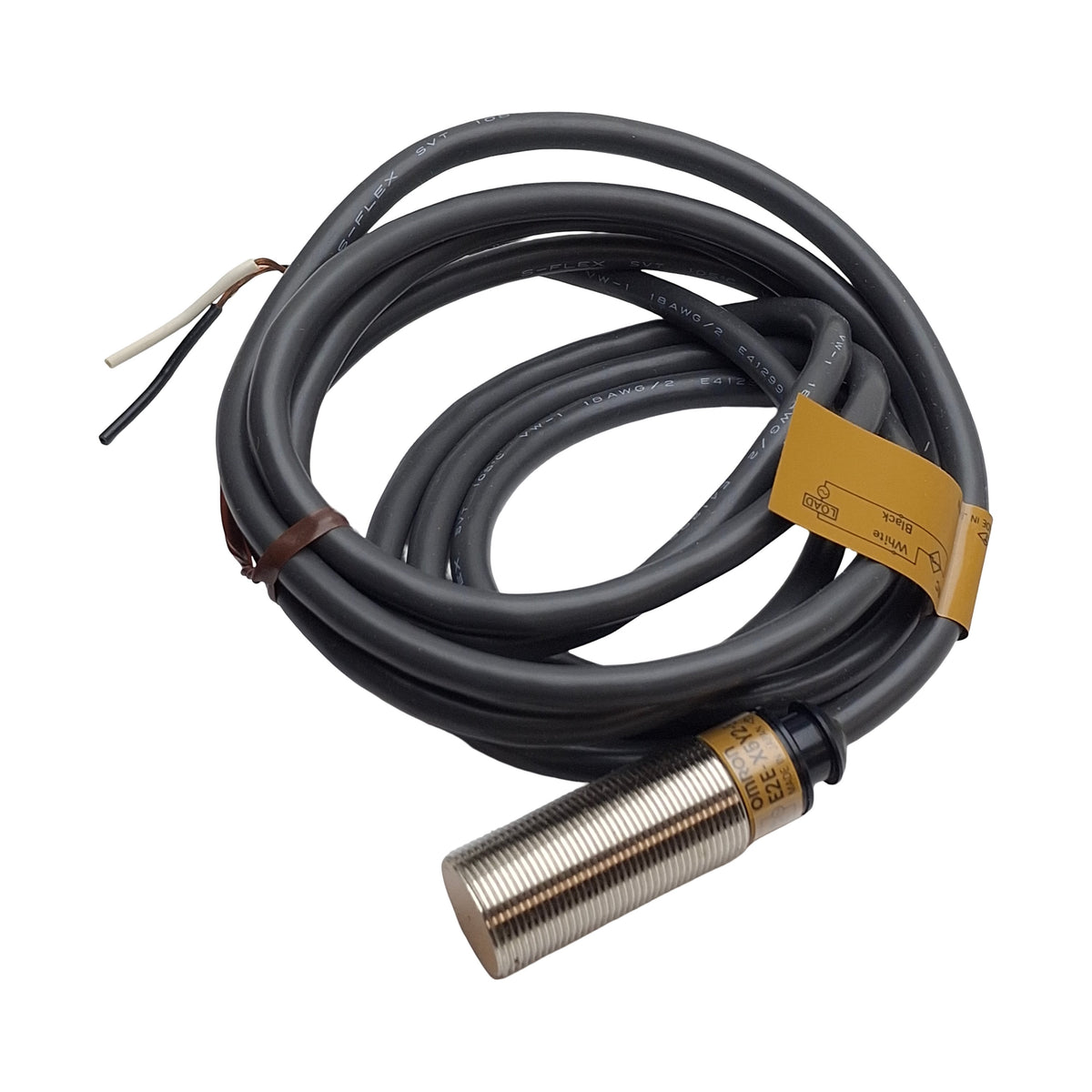 New Omron E2E-X5Y2-53US Proximity Sensor NC, 5mm Range, 120VAC, M18 Barrel, 2-Wire