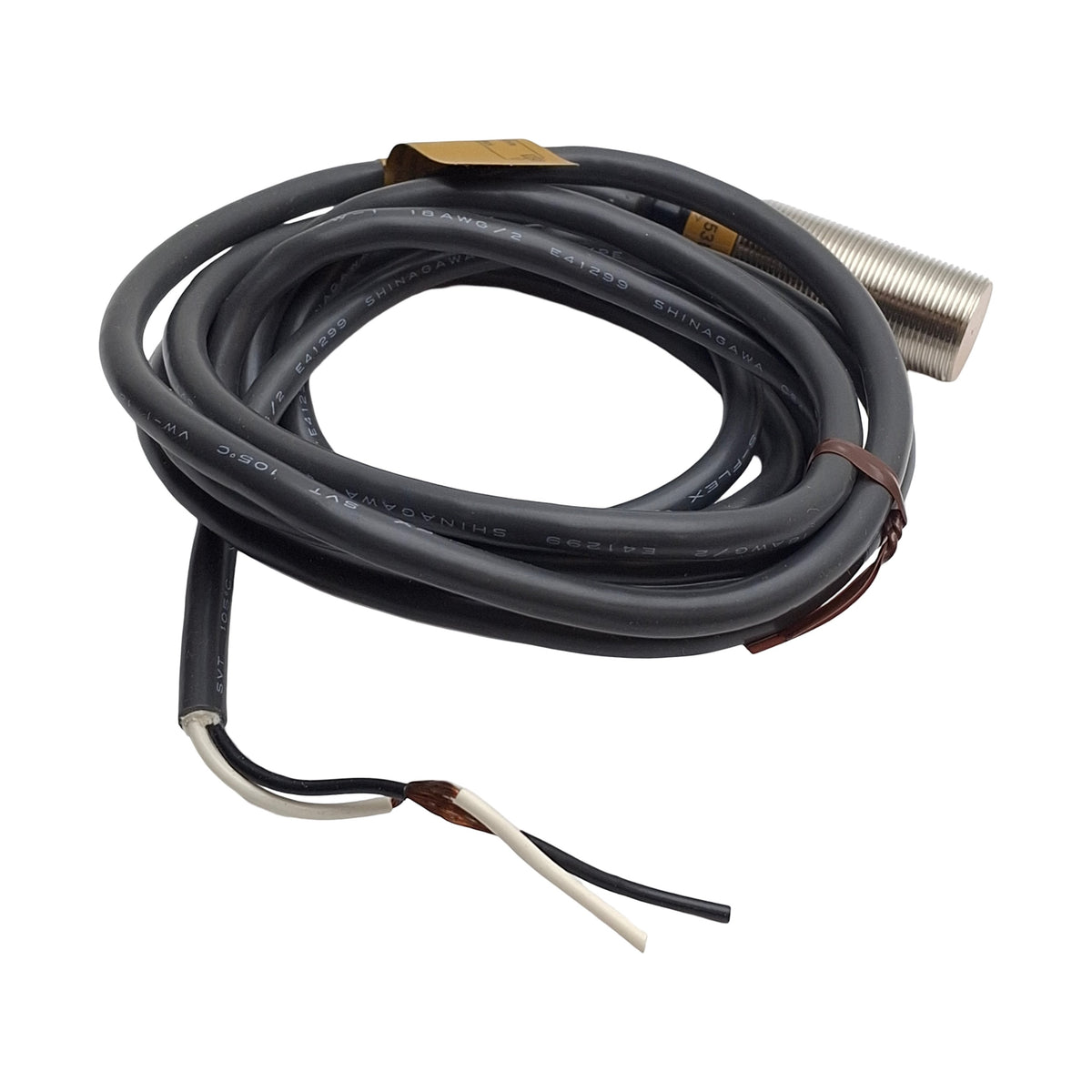 New Omron E2E-X5Y2-53US Proximity Sensor NC, 5mm Range, 120VAC, M18 Barrel, 2-Wire