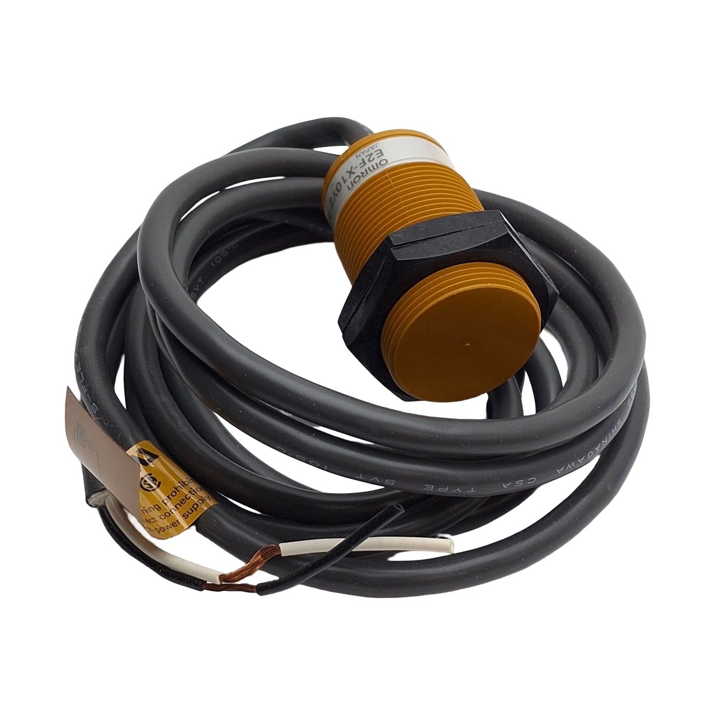 New Omron E2F-X10Y2-53US Proximity Sensor 10mm SN, 2-Wire NC Output, 100-120VAC, M30