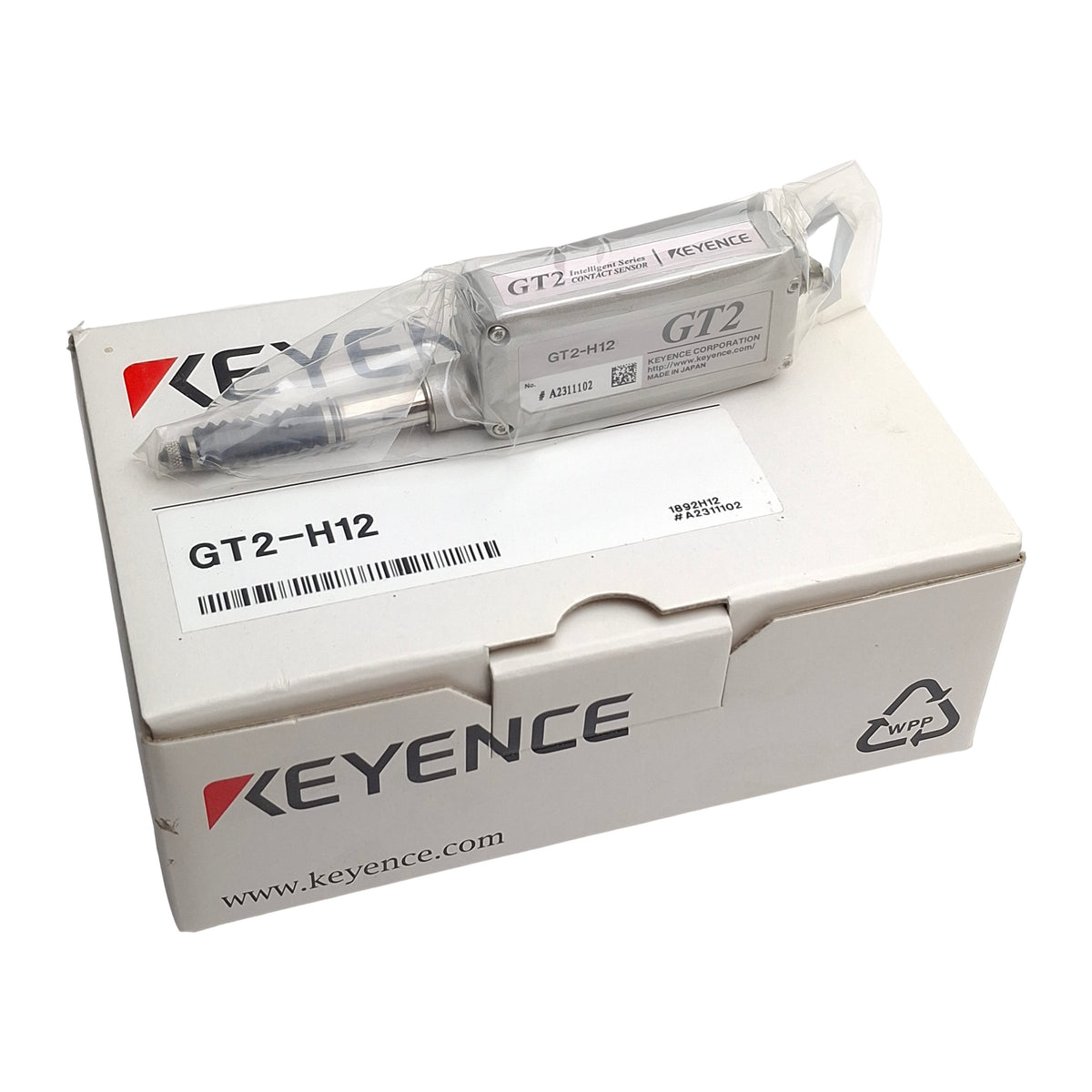 New Keyence GT2-H12 Digital Contact Sensor 12mm Range, 0.5µm Resolution, M8 4-Pin