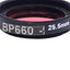Used Midwest Optical Systems BP660-25.5 Dark Red Bandpass Optical Filter, 640-680nm