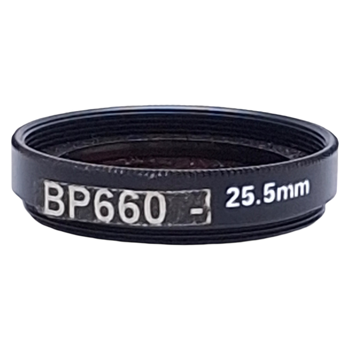 Used Midwest Optical Systems BP660-25.5 Dark Red Bandpass Optical Filter, 640-680nm