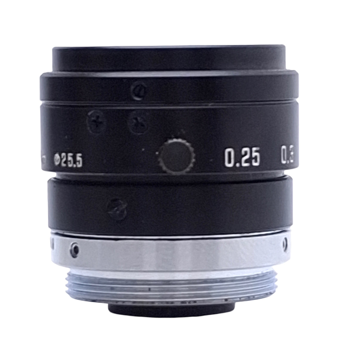 Used Tamron 23FM25L Machine Vision Lens 2/3in Sensor, 25mm FL, F/1.6-16, C-Mount