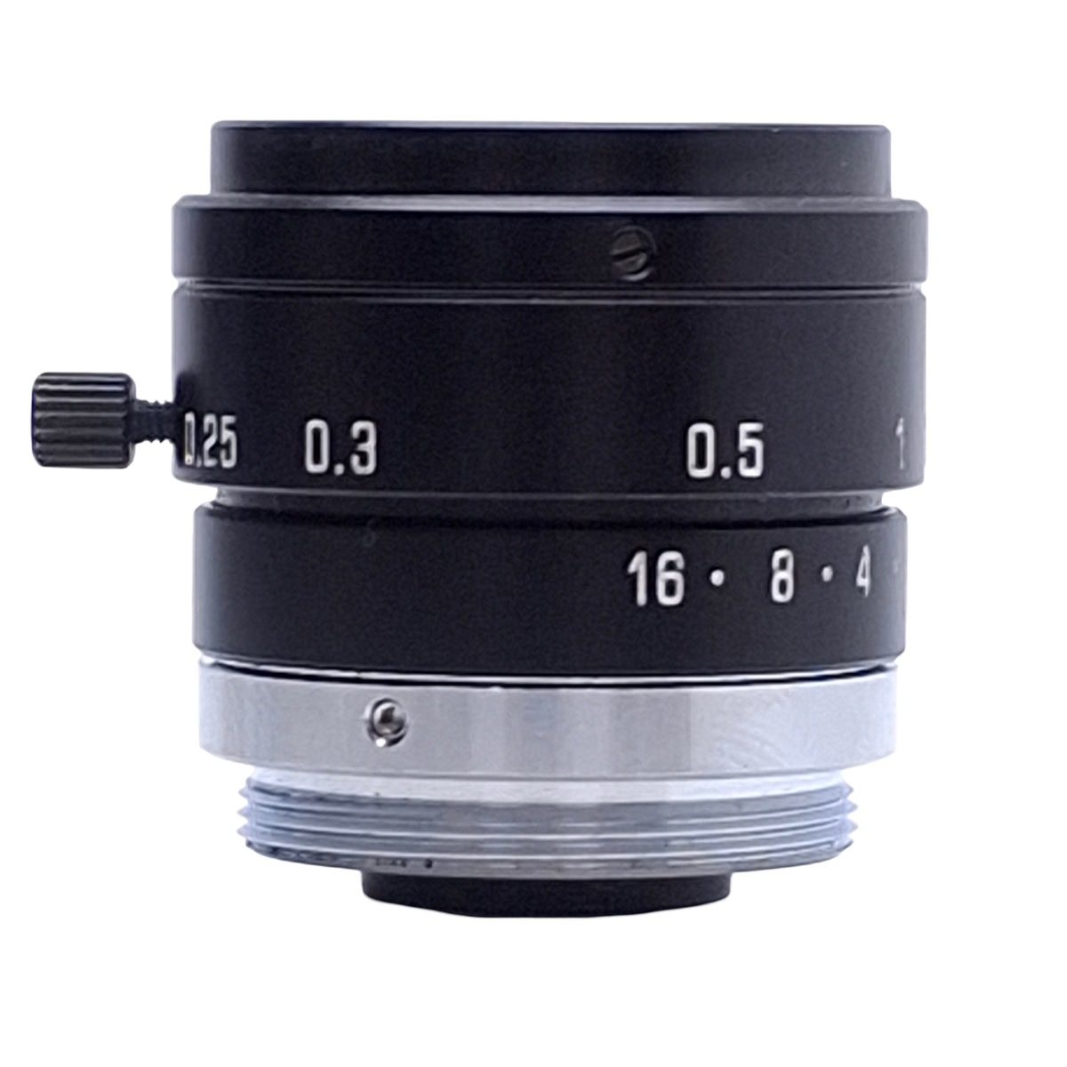 Used Tamron 23FM25L Machine Vision Lens 2/3in Sensor, 25mm FL, F/1.6-16, C-Mount