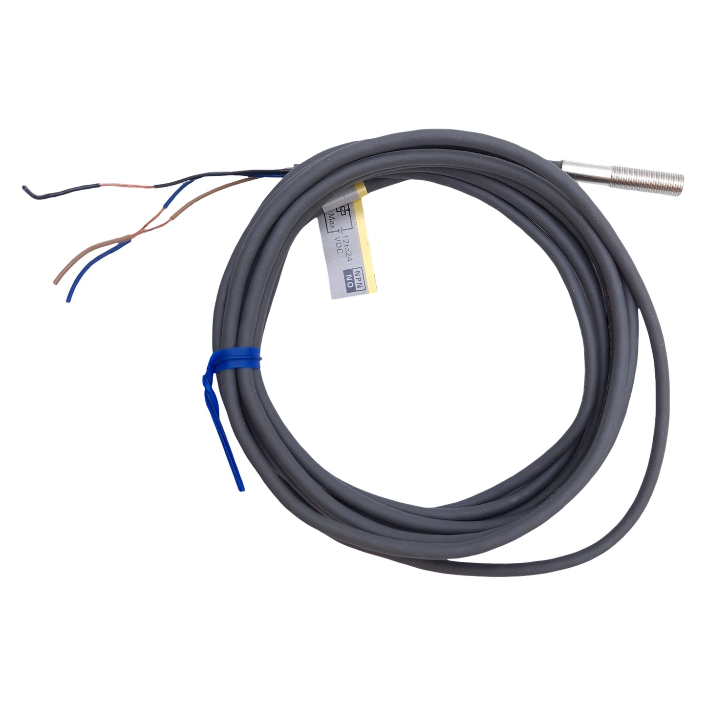 New Omron E2E-X1C1 Proximity Sensor, NPN NO, 1mm Range, 12-24VDC, M5 Barrel, 2m