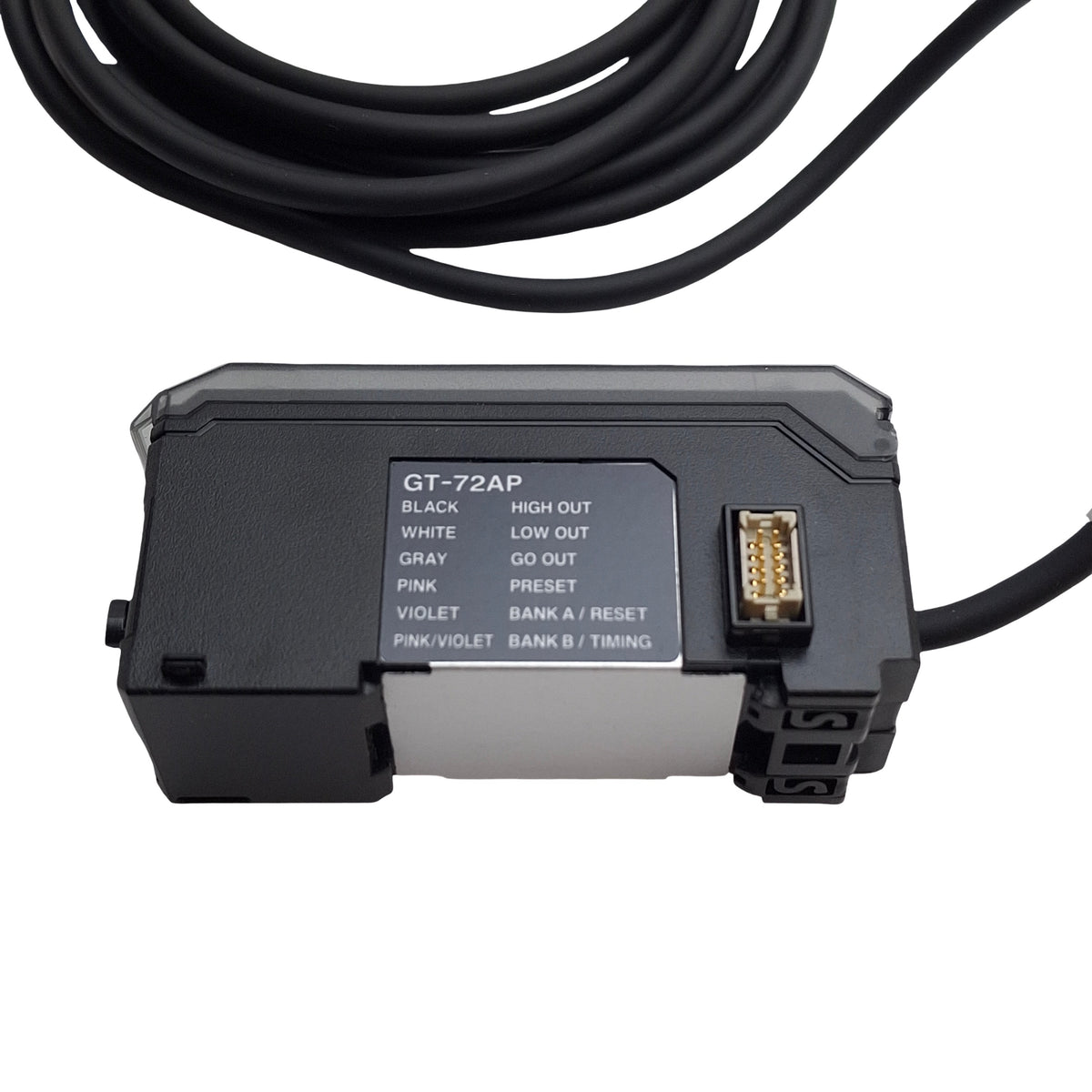 Used Keyence GT-72AP Sensor Amplifier Expansion Unit, PNP Output, 10-30VDC, 0.1µm Res