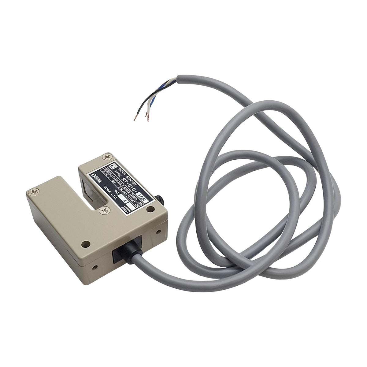 New – Open box Panasonic RT-610-10R Photoelectric Sensor, 10mm SN, NPN, 12-24VDC, 1 Meter Cable
